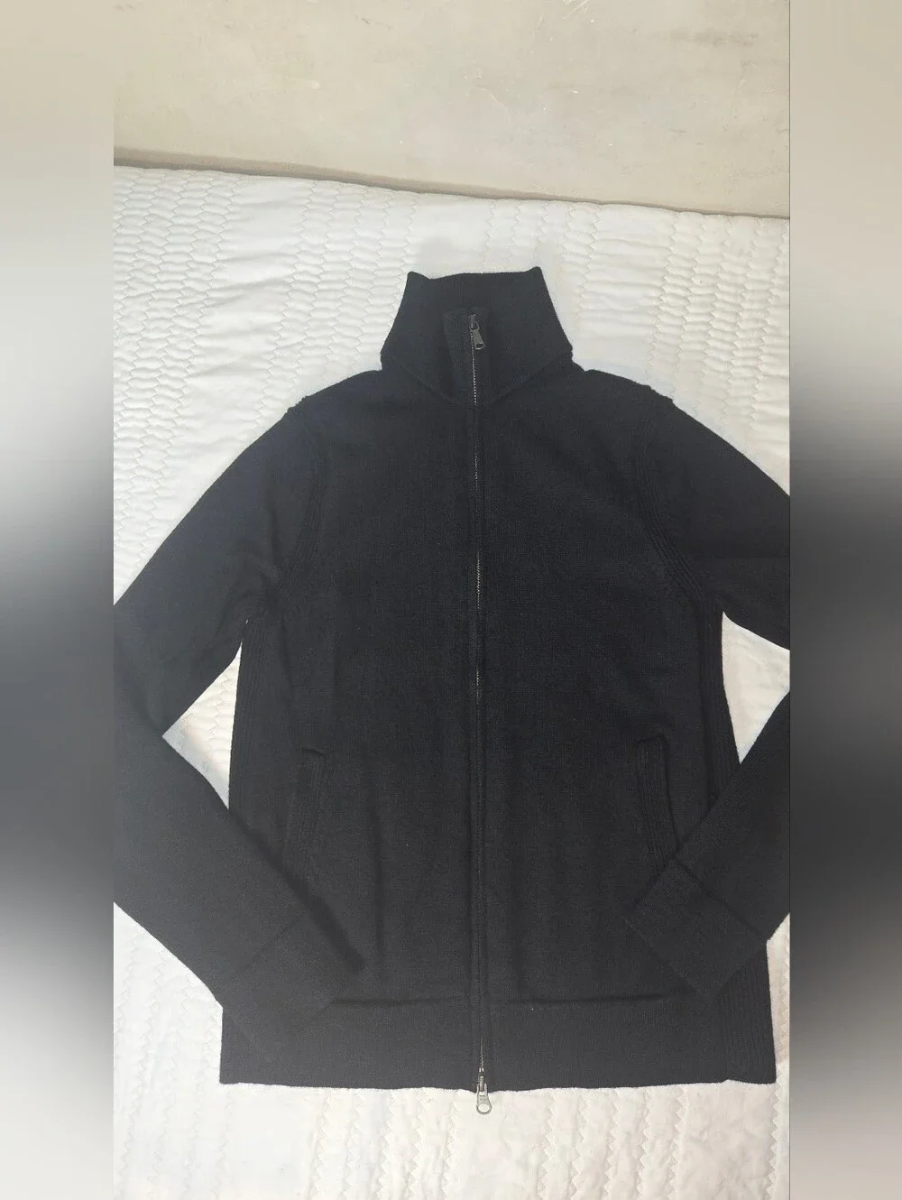 Banana Republic Black Men's Full-Zip Sweater